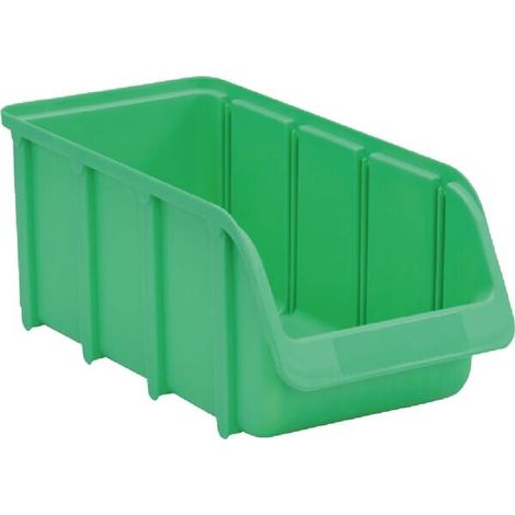 Caja almacenamiento apilable polipropileno verde de 4,24 L'146 x 318 x 127 mm Linbin n潞 3 H眉nersdorff H脺NERSDORFF WE6834