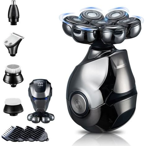 Rasoir électrique 7 en 1 rechargeable pour homme avec écran LCD - BSTRE (1/4)