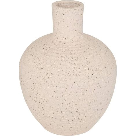 Vase Déco en Céramique "Ted" 33cm Blanc (1/3)