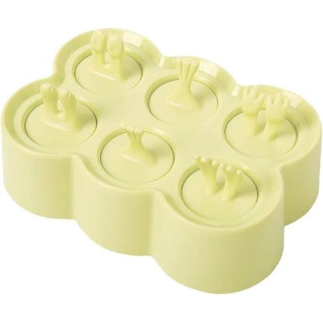 Moule à glace, moule à glaçons réutilisable pour bâtonnets glacés et sorbets (couleur aléatoire) (1/3)