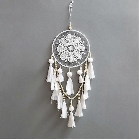 Carillon attrape-rêves fait main, à suspendre à la maison ou à la voiture. Décoration artisanale à offrir. (1/5)