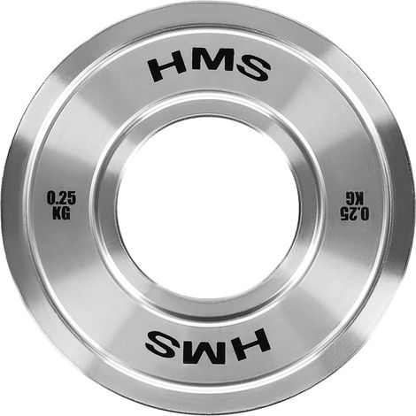 Piastra calibrata in acciaio olimpico da 0,25 kg TOS02 HMS