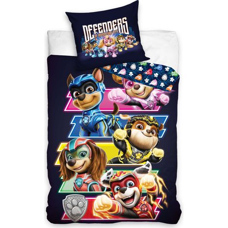 Parure de lit enfant Pat' Patrouille 160x200 cm - Chiens (1/2)