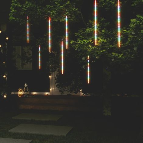 Teenpull – LED Meteor-Lichter 8 Stk. 50 cm Mehrfarbig 288 LEDs (1/5)