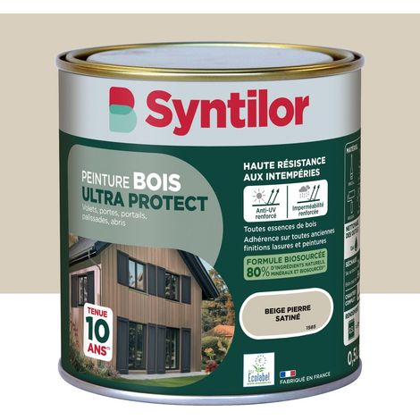 Vernice per legno da esterni Ultra Protect SYNTILOR, beige pietra, finitura satinata, 0,5 l SYNTILOR (1/5)