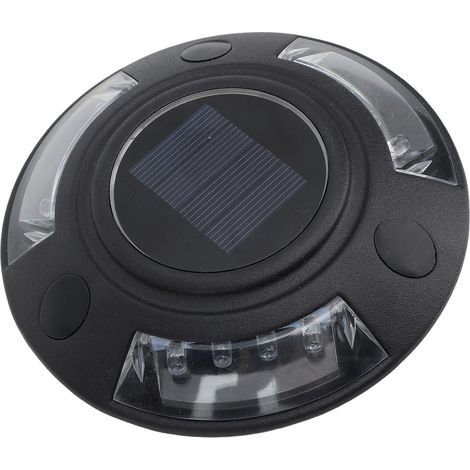 Balise solaire d'allée en alliage d'aluminium, étanche IP68, LED clou de voirie vert, pour trottoir et chemin extérieur, kit 1 lampe + 3 caches décoratifs (1/5)