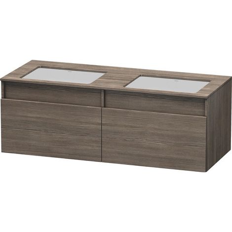 Meuble sous-vasque DURASTYLE 550x1400x500m avec éclairageidseitig pinède