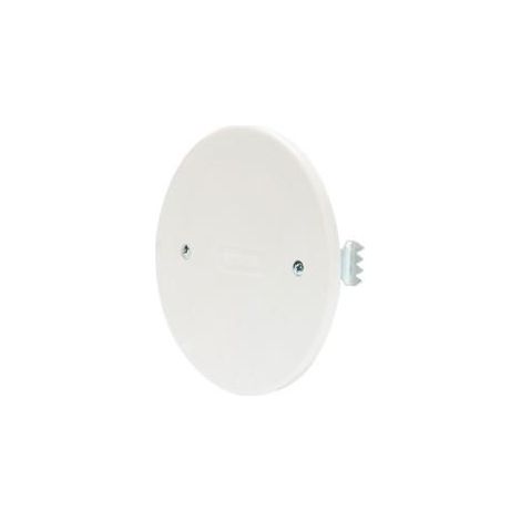 Gewiss – Couvercle à expansion pour boîte D.85mm – Blanc – Avec griffes – Obturateur complet rond – Fixation autre (1/2)