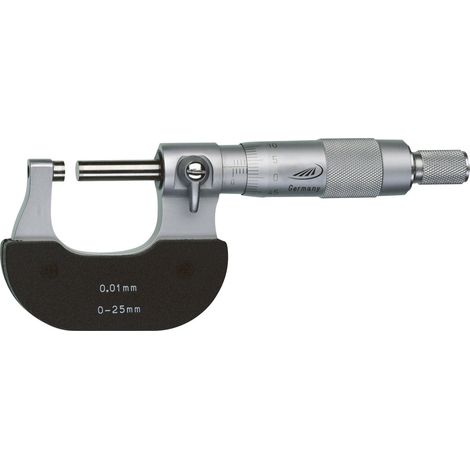 HELIOS PREISSER 0800501 Bügelmessschraube 0 - 25 mm Ablesung: 0.01 mm DIN 863-1