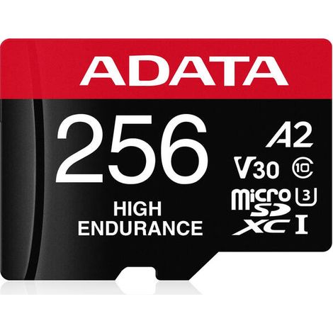 Tarjeta de memoria Adata MicroSDXC de 256 GB, Clase 10, UHS-I/U3, A2 V30 (1/4)