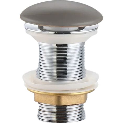 Ceramia PixL Piletta a flusso libero 5/4' senza troppopieno per lavabi e catini, grigio opaco (CEPXPLUGGRM)