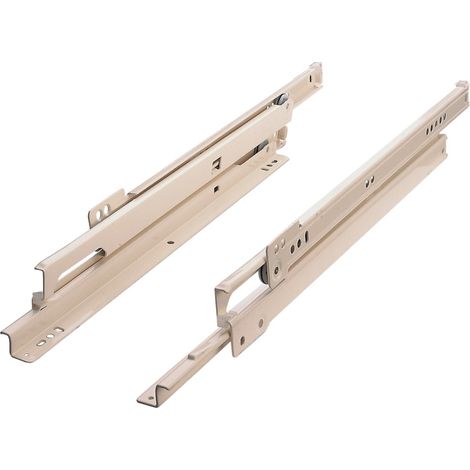 Coulissant à galet 30kg sortie totale 600mm finition blanc crème - BLUM - COU430600BC