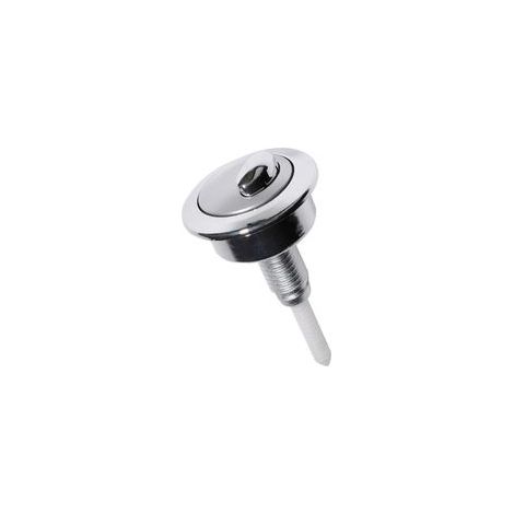 Bouton poussoir double pour chasse d'eau WC Bouton poussoir de réservoir de toilette à double chasse Chromé CF1003CP Compatible avec Siamp Twyford Optima49 (1/4)