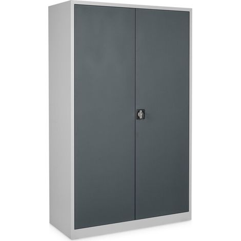 STIER Armoire universelle Basic 120 x 50 cm 4 étagères gris clair gris anthracite (1/2)