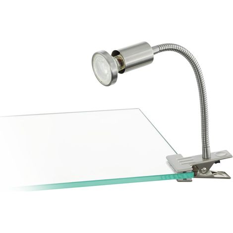 Lampe de lecture à pince LED, éclairage bureau à bras flexible