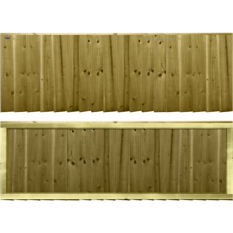 Premier 6ft x 2ft Feather Edge Fully Framed Garden Fence Panel