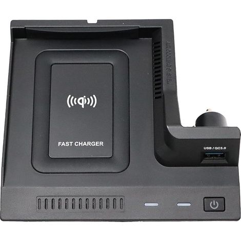 Chargeur de voiture sans fil QI - Compatible avec classe C W205 GLC X253 - Station de charge sans fil pour téléphone portable