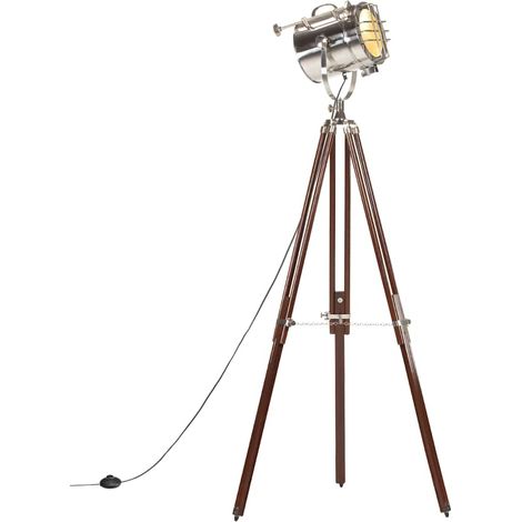 vidaXL Lampadaire à trépied bois de manguier massif 180 cm (1/5)