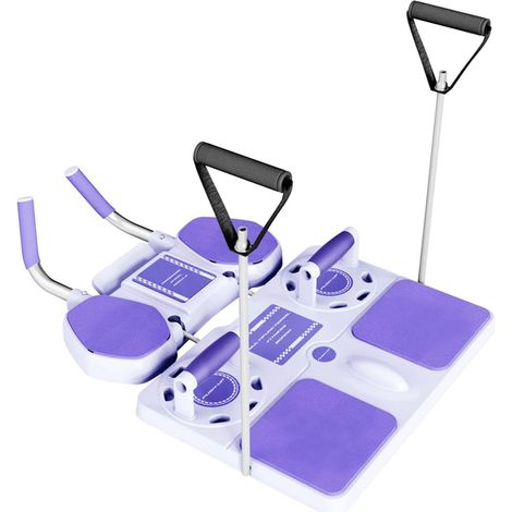 Équipement de pilates avec rouleau abdominaux, mini machine de reformage portable, pompes, planche, ABS, entraînement de résistance pour homme et femme entraînement à domicile (1/5)