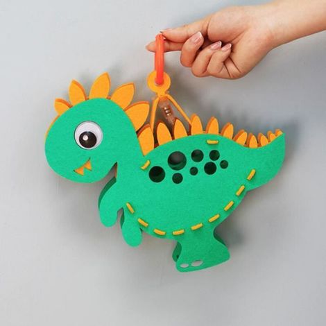 Lanterne Suspension Enfant - Lanterne Décorative Manuelle Avec Motif Dinosaure Vert - 1 Pièce