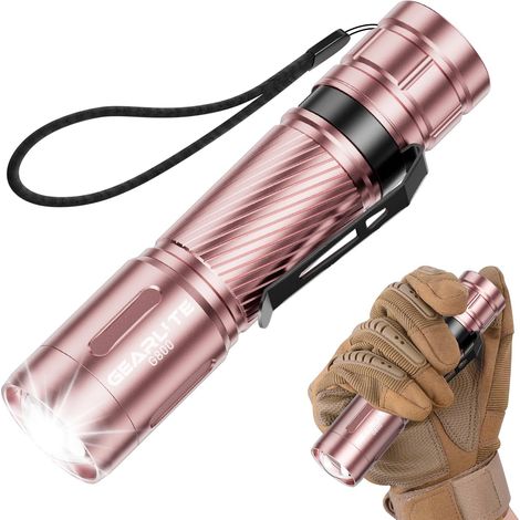 Lampe Torche LED Ultra Puissante Rechargeable, 2000LM Lampe de Poche Puissante Rechargeable Usb avec 3 Modes D'éclairage, IP65 Étanche Incassable Flashlight pour Camping Pêche Urgences Bleu (1/5)