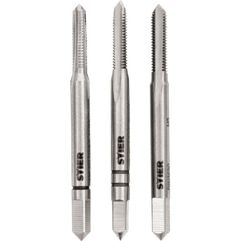 Jeu de 3 tarauds main STIER DIN 352 HSS-G M3 (1/5)
