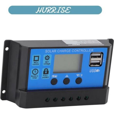 Sonew contrôleur solaire Contrôleur de solaire 12V 24V, double Port USB, contrôleur de chargeur de panneau solaire bricolage poche (1/5)