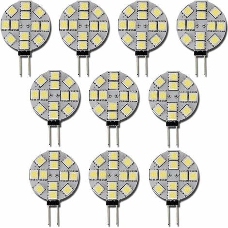 [JAMAIS UTILISÉ] 10x Ampoule LED G4 DC 12V Non dimmable Blanc 6000K Ampoule de lumière Remplacement 20W Lampe halogène pour Cuisine Camping-Car RV remorque Bateau (1/5)