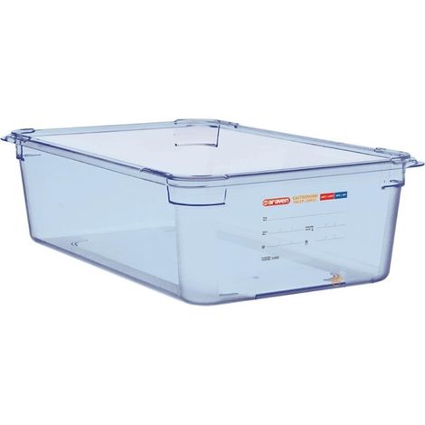 Boîte hermétique bleue en ABS sans BPA GN1/1 150mm - 530 x 325 x 150 mm - ARAVEN