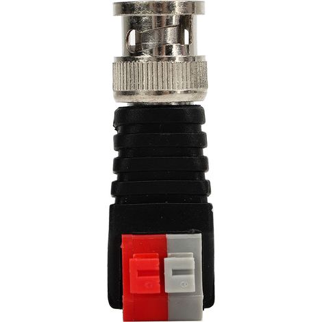 10-teiliger BNC-Stecker (männlich), Spiralknopf, Videoadapter für CCTV-Kameras, Cat5-Kabelübertragung, BNC-Schraubstecker, 10er-Packung. (1/5)