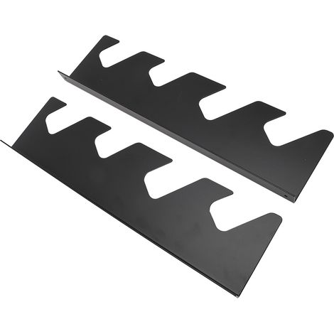 Ranger outils jardin en fer avec crochets réglables pour pelle râteau balai, fixation murale garage extérieur, lot de 2 (1/5)
