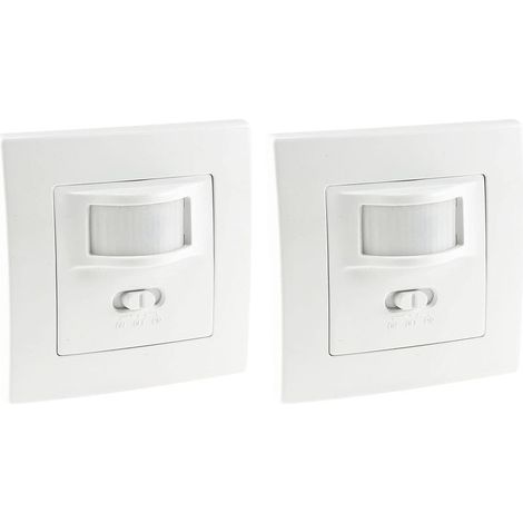 Motion detector I recessed I LED compatible with a range of 9 m - 2-wire technology - IP20 I replaces a switch, White (1/5)