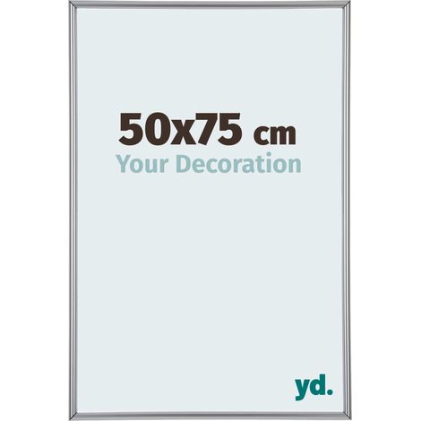 yd. - Cadre photo 50x75 - Argent Brillant - Plastique - Annecy (1/5)