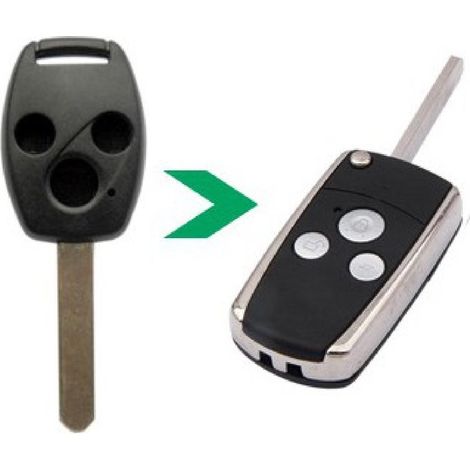 HON320 - Coque et lame compatible avec Honda 3 boutons