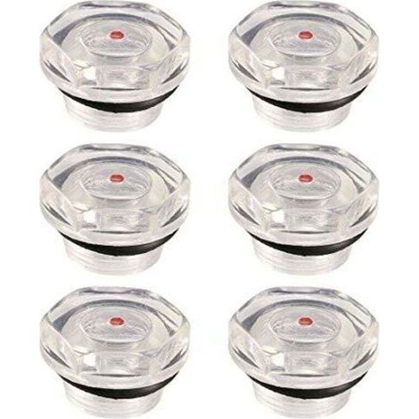 Jauge Niveau d'Huile Compresseur Air Bouchon Indicateur Plastique Filetage 20mm Lot 6 Pièces (1/3)