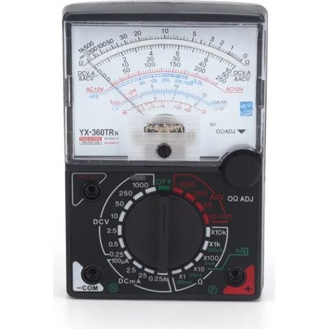Multimètre Analogique Multimètre Testeur AC DC Voltmètre Ampèremètre Ohmmètre Multimètre Analogique Tension Mesure de Résistance de Courant (1/5)