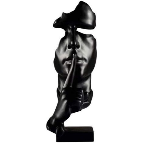 Sculpture en résine écologique 28,5 cm – Décoration vintage pour bureau et salon – Oeuvre d'art unique et non toxique