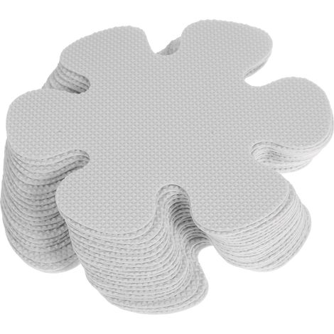 20 Pièces Autocollants Antidérapants pour Salle de Bain Forme de Fleurs Peva Transparent Escalier Faciles à Appliquer Retirer Résidus (1/5)