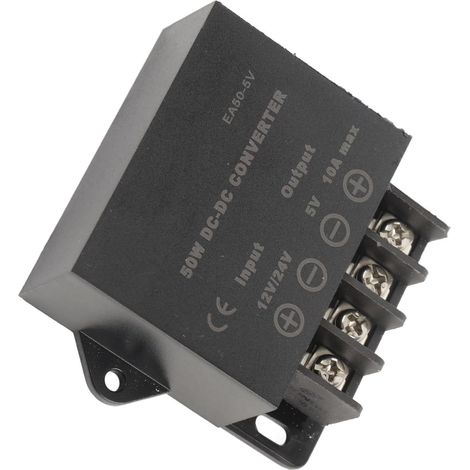 24V to 12V 5-10A Power Converter Adapter – DC Voltage Regulator for Motors, Recorders, LED Strips – Stable, Efficient Power Supply with Multiple Protections (1/5)