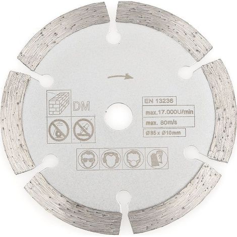 Kreistrennscheibe – Diamant – 85 mm x 15 mm – Für Rotationswerkzeuge und Holzbearbeitung – 1 Stück (1/5)