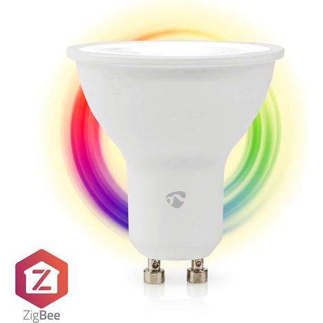 Smartlife full farg glodlampa zigbee 30 gu10 345 lm 47 w rgb varm till cool vit 2200 - 6500 k android ios spot 1 st (1/5)