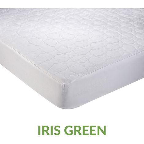 EVERGREENWEB - Coprimaterasso Piazza e Mezza 120x190 Trapuntato in COTONE 100% Naturale, Angoli Elasticizzati Protezione ANALLERGICA per Materasso con Trattamento NUOVA GENERAZIONE Tessuto Traspirante
