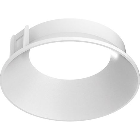 Ideal Lux Faretto Tondo Zeus 1 luce Bianco Materie Plastiche
