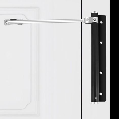 Irovami Ferme-porte en acier inoxydable pour portes en bois/aluminium, ferme-porte automatique réglable, amortisseur de ressort invisible, quincaillerie à fermeture automatique (1/5)
