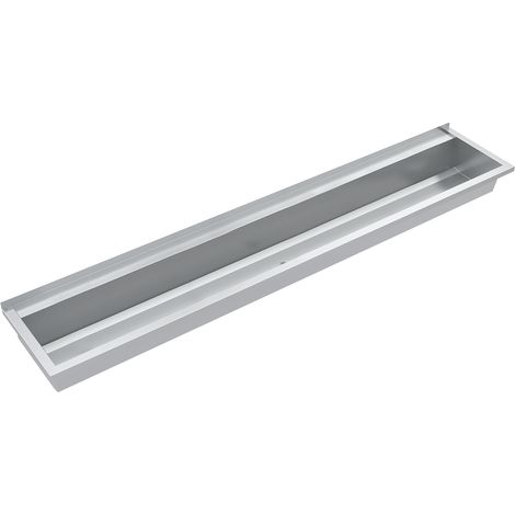 KWC AR Waschrinne, PLANOX, Edelstahl,  W.-Mont., 2100x210x442 mm, m. Arm-bank