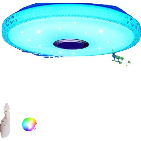 Lampe de plafond, haut-parleur Bluetooth, changement de couleur RGB, 60W (1/5)