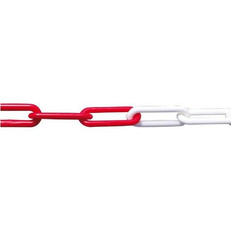 Catena Di Plastica Rosso / 6,0 Millimetri Bianco