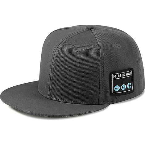 Casquette sport Bluetooth avec enceintes intégrées, audio sans fil pour running et cyclisme, modèle gris (1/5)