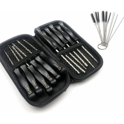 Outil de reglage du carburateur 12 pieces + sac a glissiere + brosse (1/5)