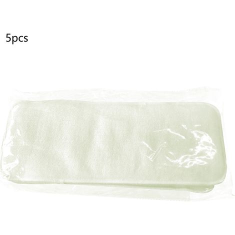 Lot de 5 alèses réutilisables et lavables, 4 couches, renforts absorbants pour couches bébé, protection anti-urine. (1/5)